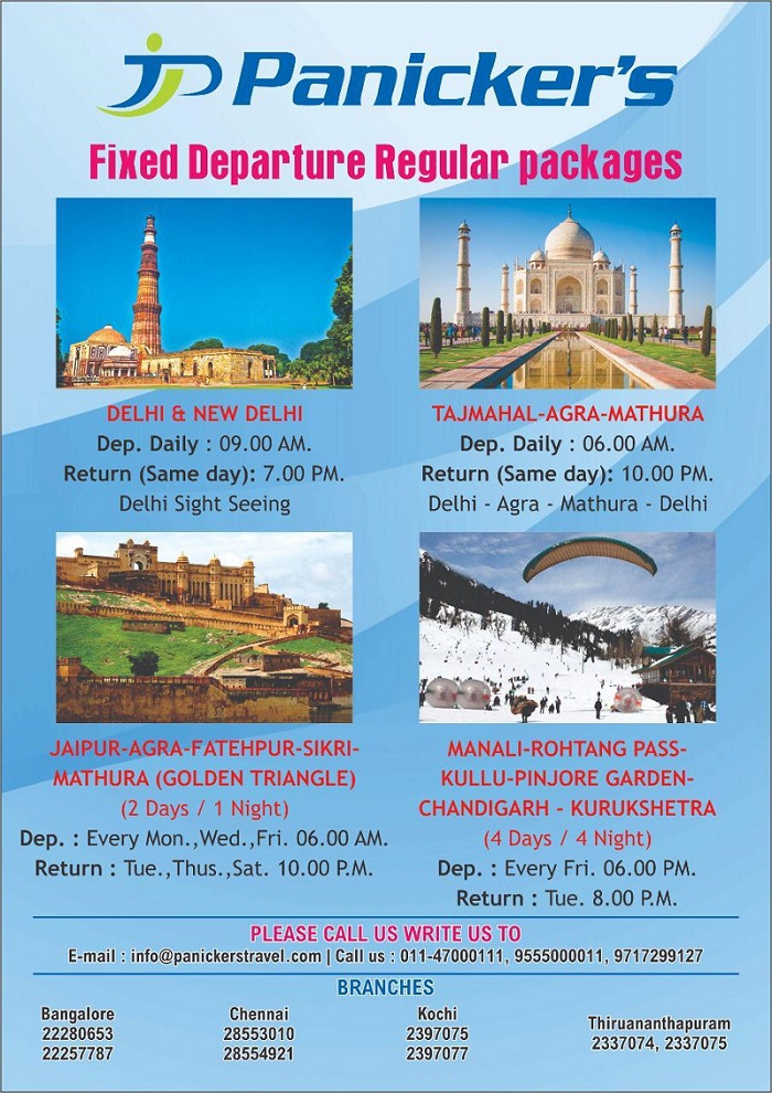panicker travels delhi tour packages